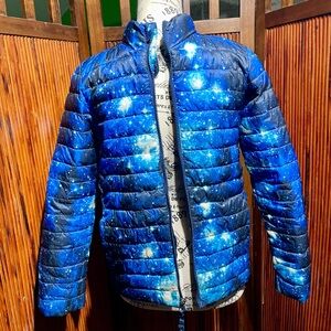 Lands' End Kids Cosmic Blue Puffer Jacket